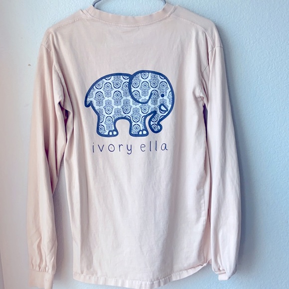 Ivory Ella pink long sleve shirt - Picture 2 of 2